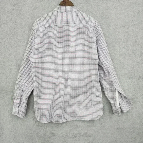 J.Crew Men's Red & Blue‎ Plaid Button-Up  L 12CT - Picture 2 of 6